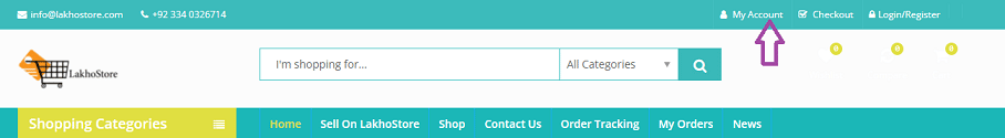 User or Buyer Account on LakhoStore